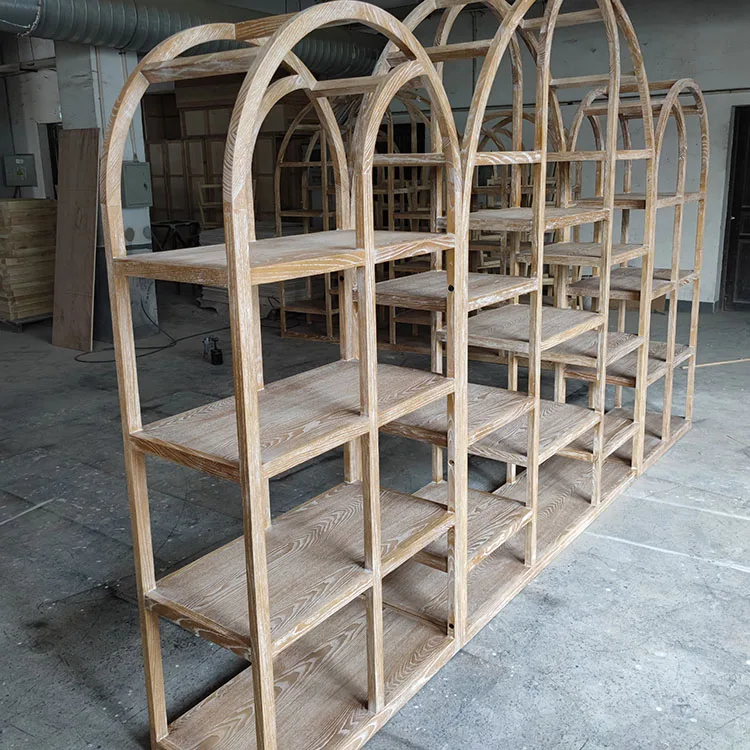 China Factory Living Room Large Size Chinese Toon Shelf Design Display Shelf Unit Bookcase Cabinet