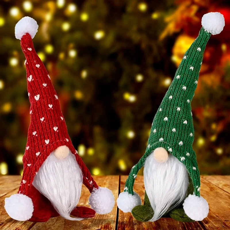 Santa Faceless Doll Christmas Decorations For Home 2021 Merry Christmas Ornament Xmas Gifts Navidad Noel Happy New Year 2022