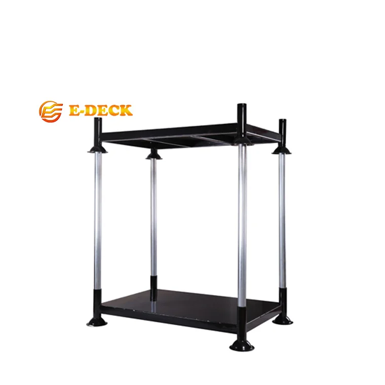 Heavy duty warehouse detachable metal steel portable folding stack rack