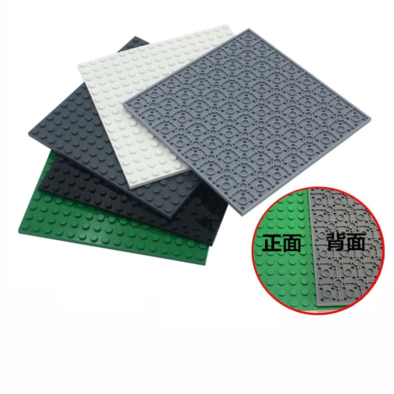Popular Children Diy Educational 91405 Compatible Building Block Brick Baseplate 16*16 Dots Double-Sided Baseplate for MOC