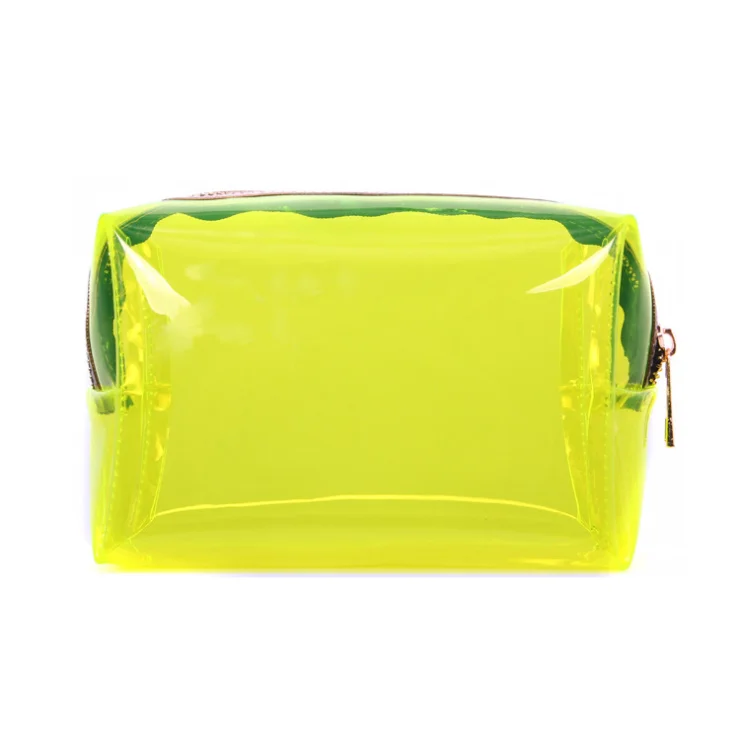 Promotion Gift Yellow Plastic Candy Package PVC Cosmetic Bag