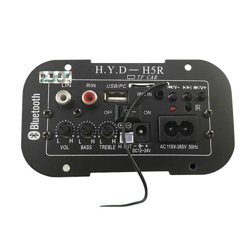 Subwoofer Amplifier Board Car BT Audio Amplifiers 12V 24V 220V for 5-8inch Speakers DIY