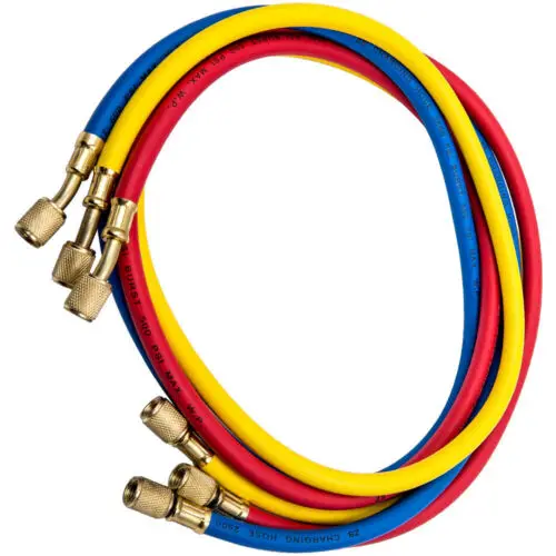 Refrigerant Charging Hose 3 color charging hose air conditioner fluoride pipe freon refrigerant pipe for R410 R22  R134a