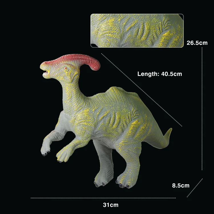 Wholesale Jurassic dinosaur model soft rubber simulated dinosaur toy with IC