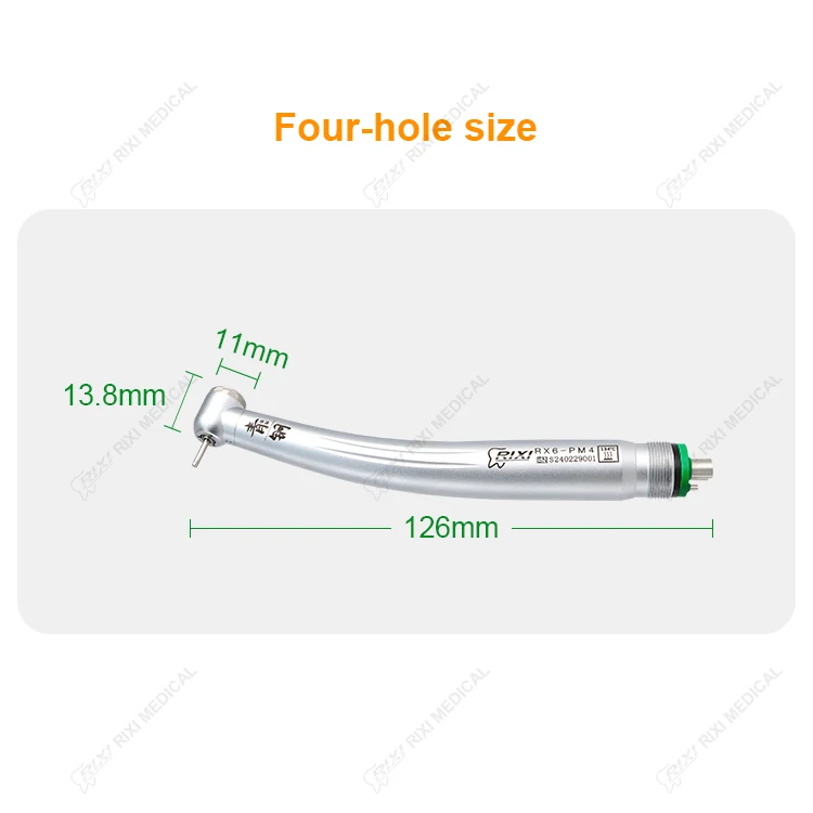 Dental Handpieces Dental Equipment Ceramic Cartridge LED High Speed Surgical Handpiece