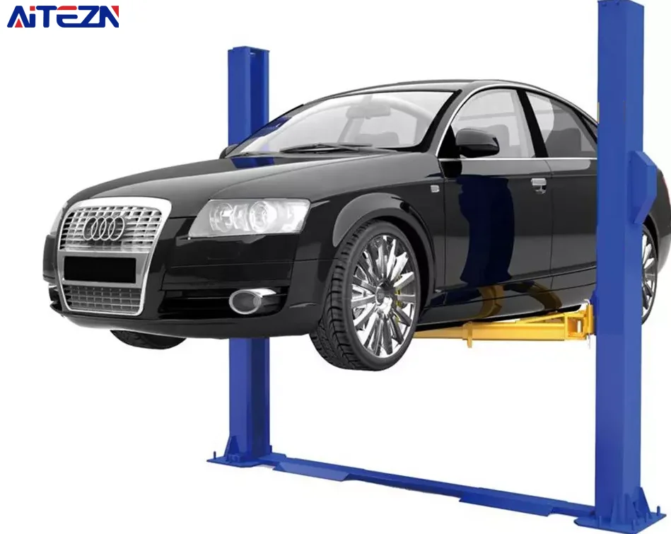 Hydraulic two post double level lift parking auto stacker for residential and public use