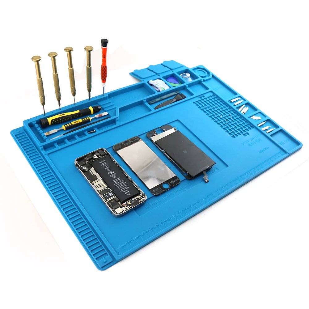 Heat Resistant Desk Mat BGA Soldering Insulation Pad Mobile Phone Repair Tools Maintenance Platform Silicone Mat