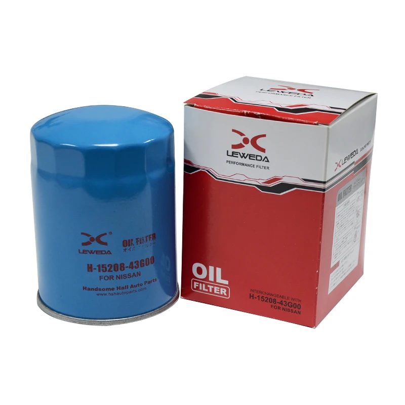 Oil Filter 15208-43G00 15208-65011 for Nissan Td27 Diesel Engine Machine Filter Element 1520843G00 1520865011 for Forklift Parts