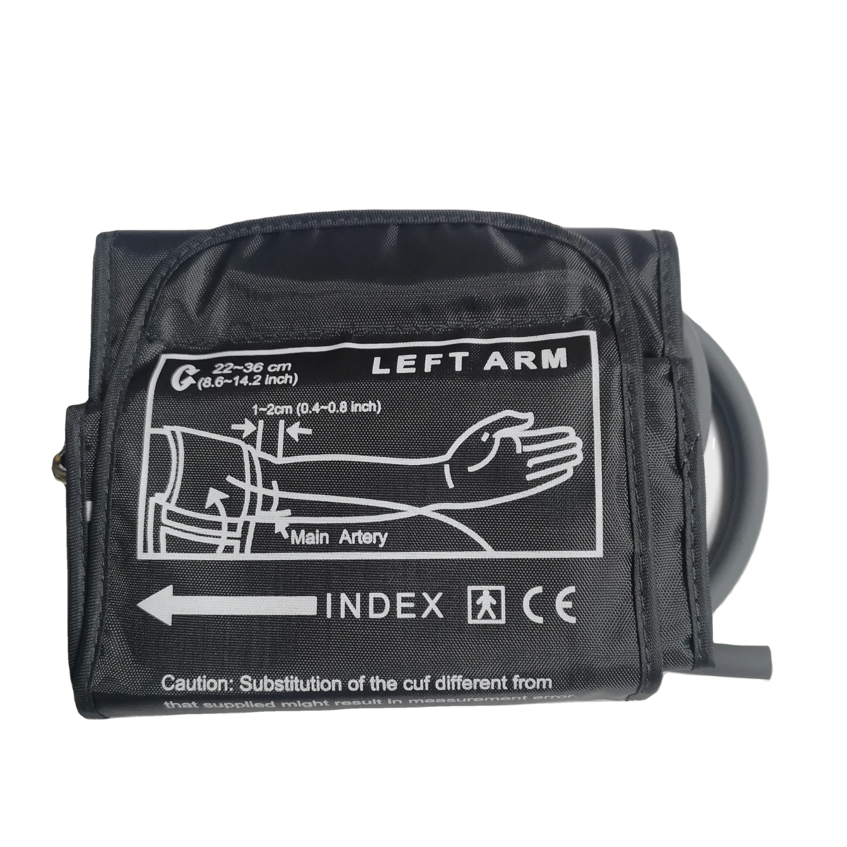 Reusable digital arm blood monitoring medical bp cuff for sphygmomanometer