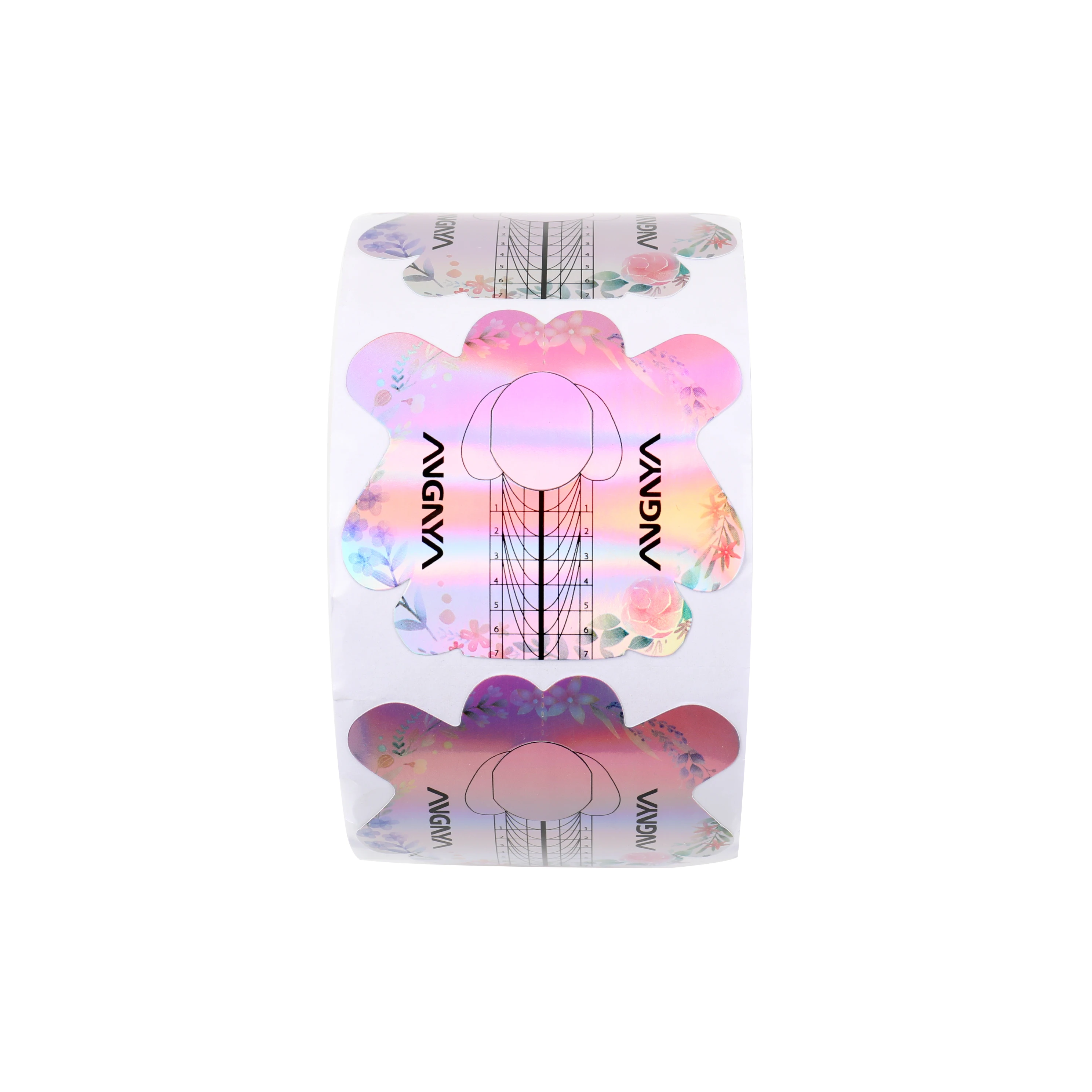 300pcs Rolls reusable aluminium gel nail form roll paper private label nail forms