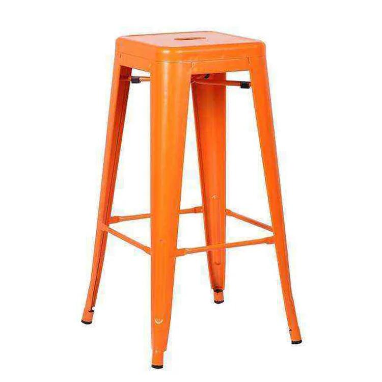 Various Style Simple Cheap New White Counter Stools High Metal Bar Stool Chairs