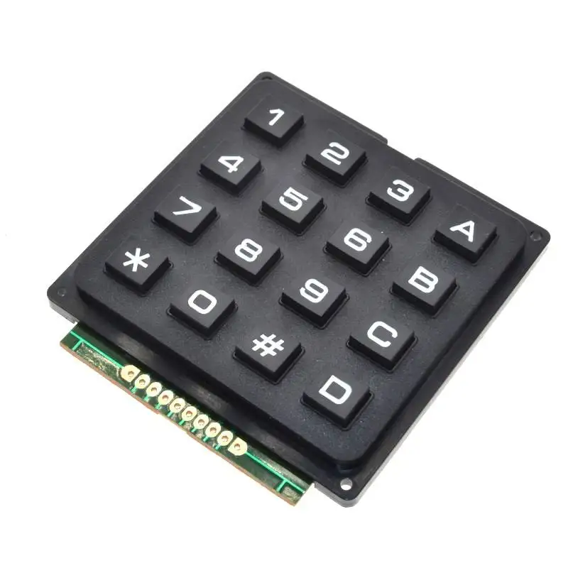 Hot selling SCM keyboard keys 4 * 4 3 * 4 matrix keyboard module 16 key industrial keyboard row and column scanning