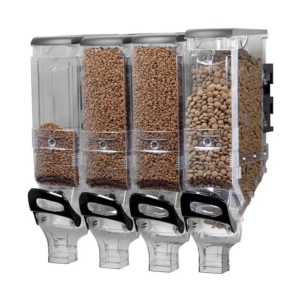 High clear bulk feed bin nut dispenser for bulk food display
