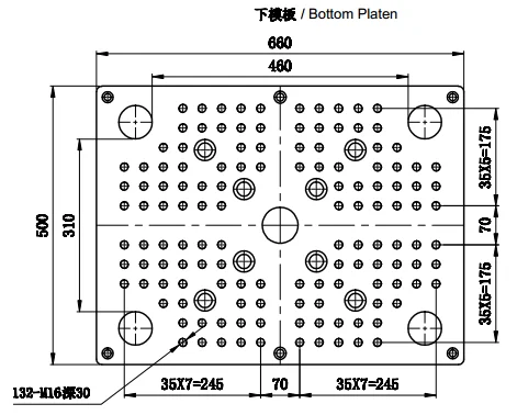 Vertical Injection Molding Machine Price 600 Nk TWO Color Thermoplastic 310X460 Distance Between Tie Bars 600 Kn Clamping Force
