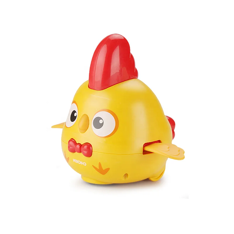 Baby Toys Mini Cartoon Musical Bump Chicken Toy Plastic Interactive With Light Music Educational Toy