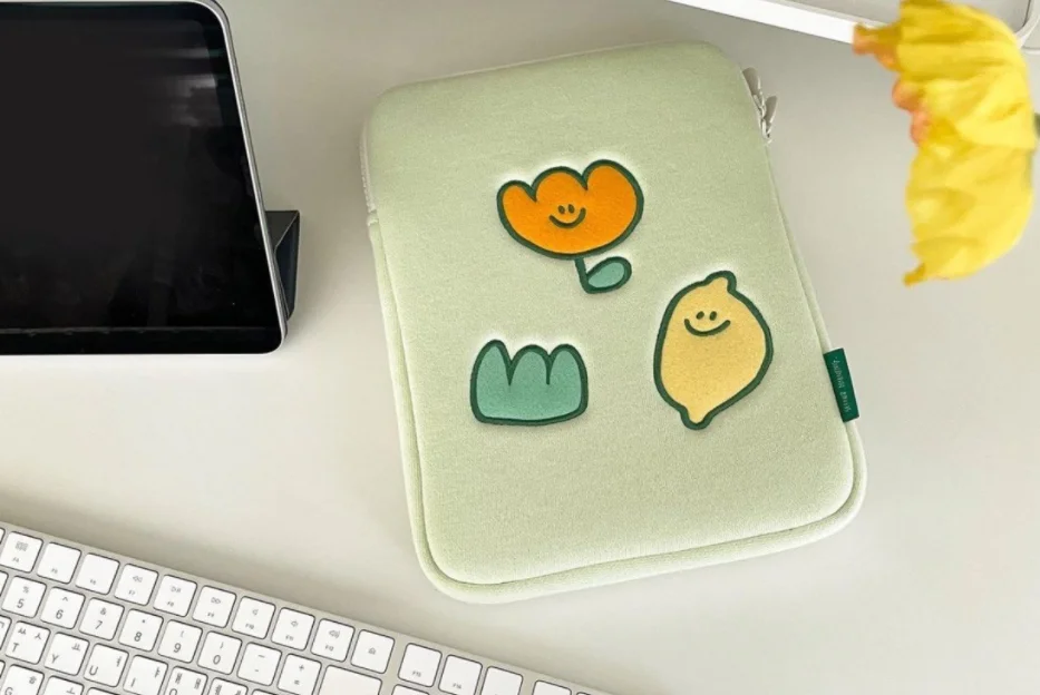 Micani bestseller ins korea style laptop cover laptop pouch sleeve tablet sleeve pad Bag Storage Pouch with embroidery for girls
