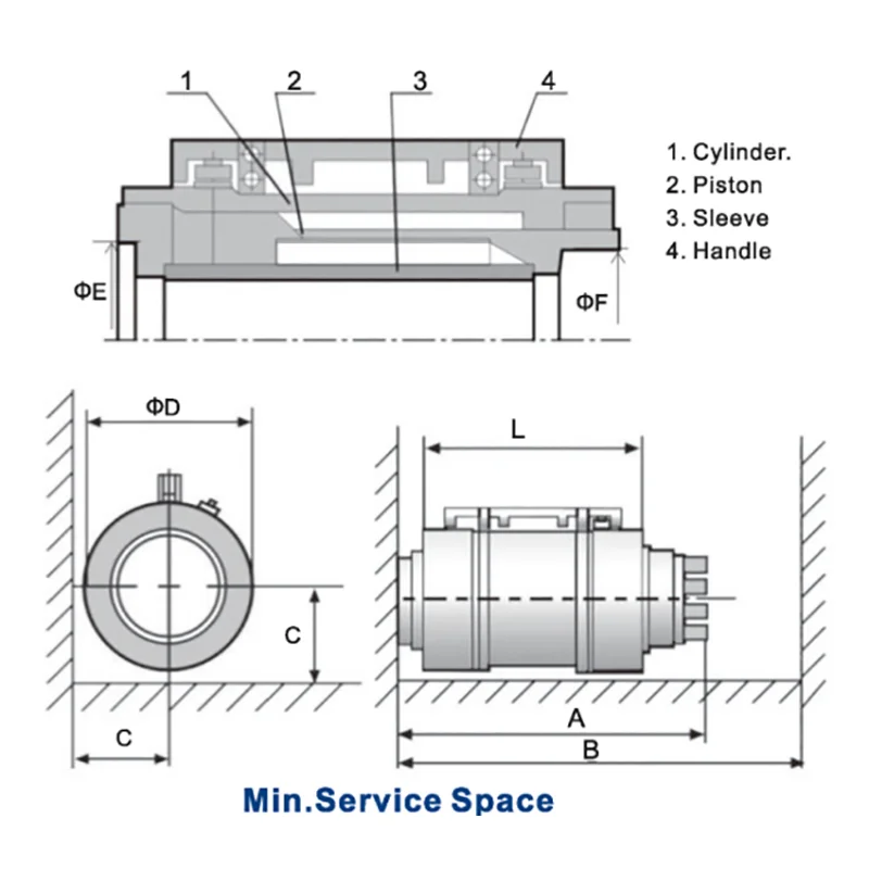 Economical Custom Logo Design High-Tonnage Oil-Proof Waterproof Hydraulic Jacks