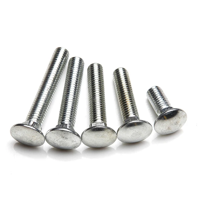 JR wholesale DIN603 round head square neck bolt carriage yellow zinc m10 carriage bolt