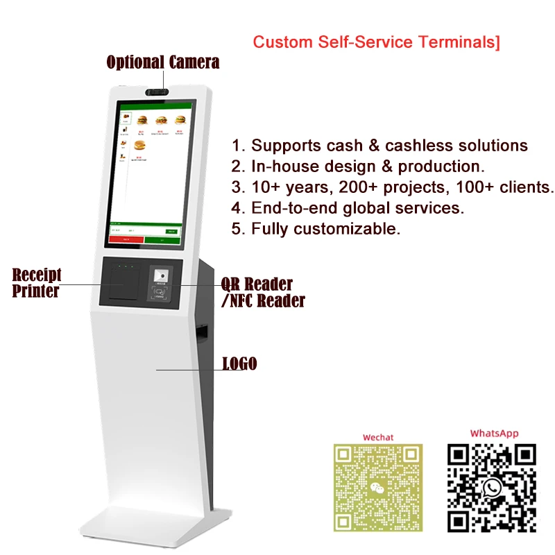 Self Sevice киоск оплаты счетов с считывателем карт atm и msr