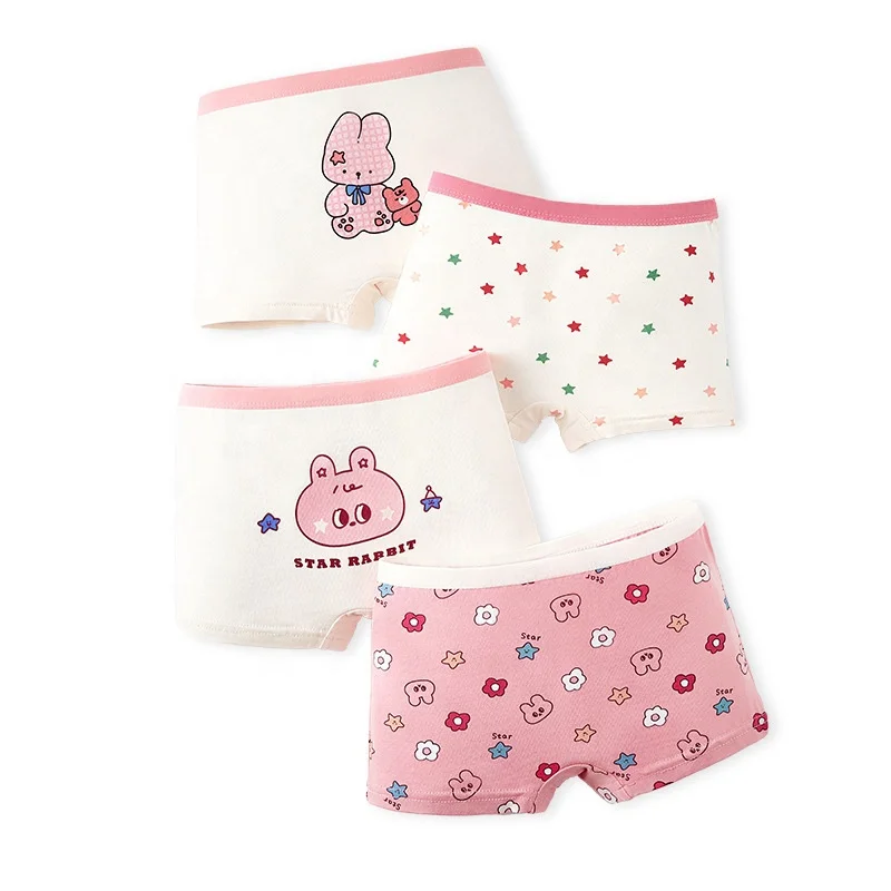 Wholesale Breathable Cartoon Kids Cotton Little Girl Panties Toddler Girls Underwear