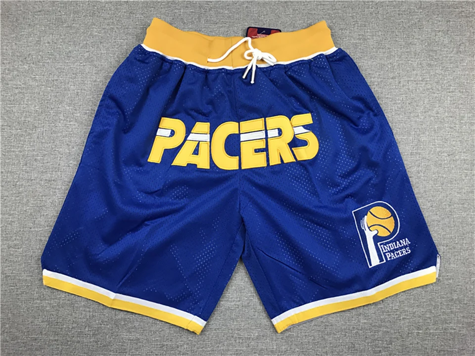 Heat  Bulls basketball shorts wholesale pocket zipper embroidered mesh basketball shorts