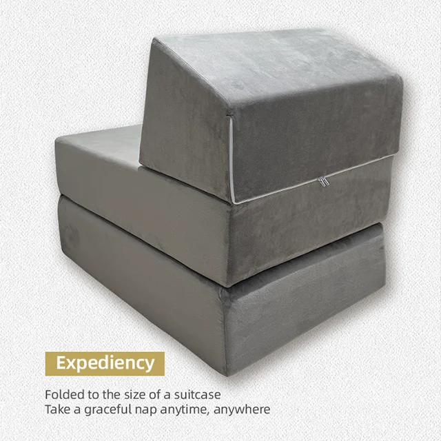 Factory High Quality Convertible Folding Sofa Bed Washable High Density Foam Anti-Slip Living Room Chairs Furniture Sofa