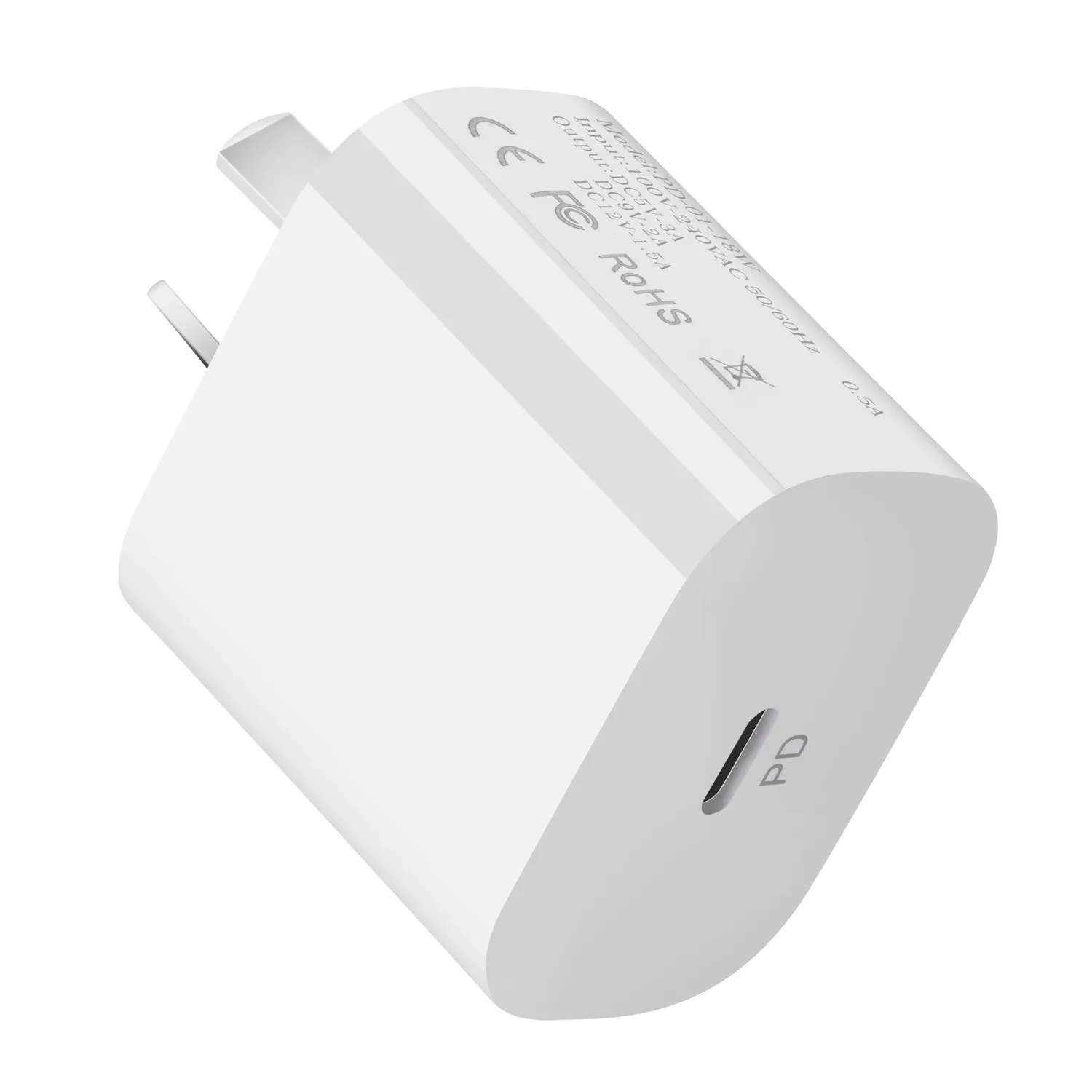 OEM ODM us eu AU plug pd 20w usb type c QC3.0 quick charger for apple power adapter 20w charger and cable