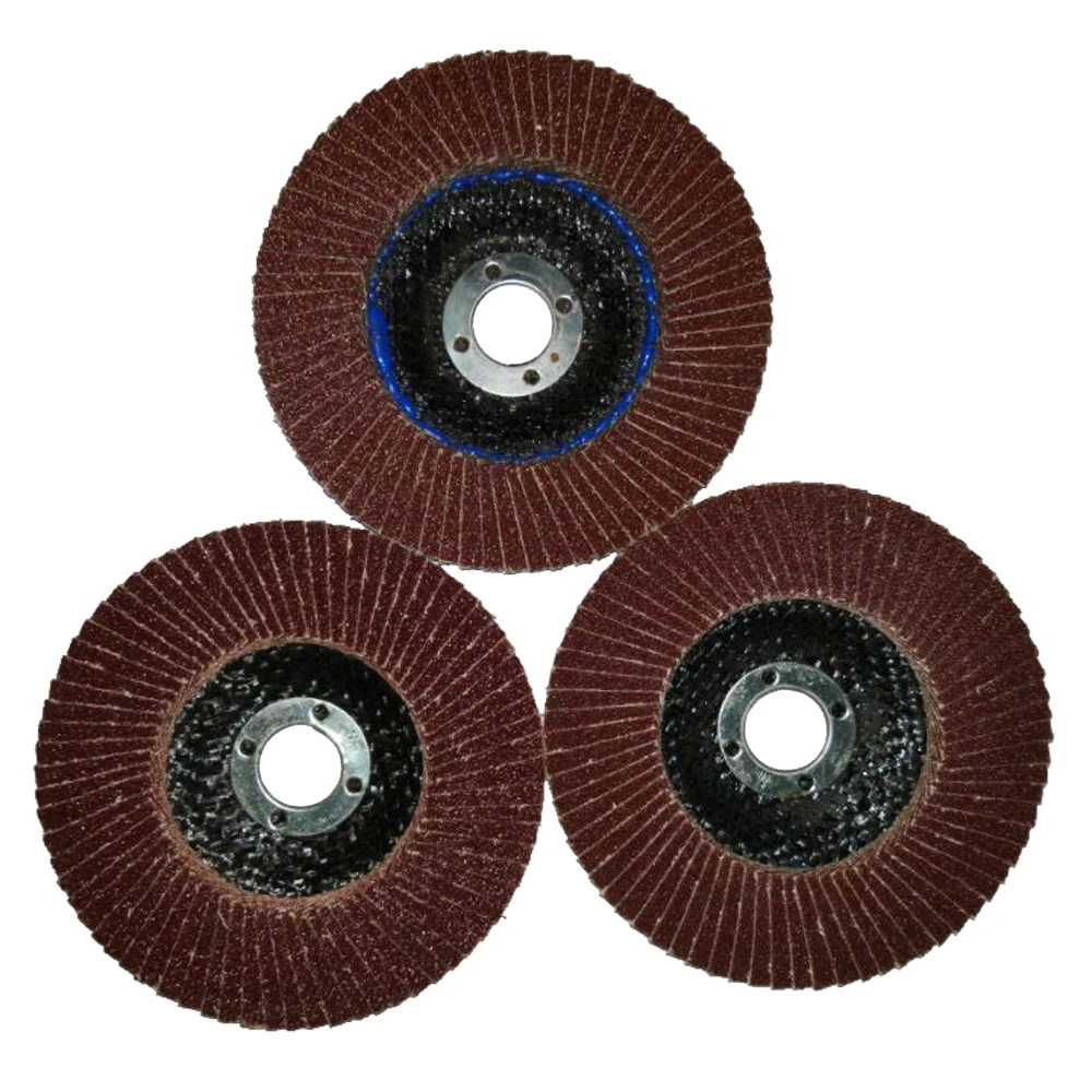 High Quality Customized 100mm Aluminium Oxide Flap Wheel  Steel Abrasive Flap Disc Manufacture Grinding Polishing Direct