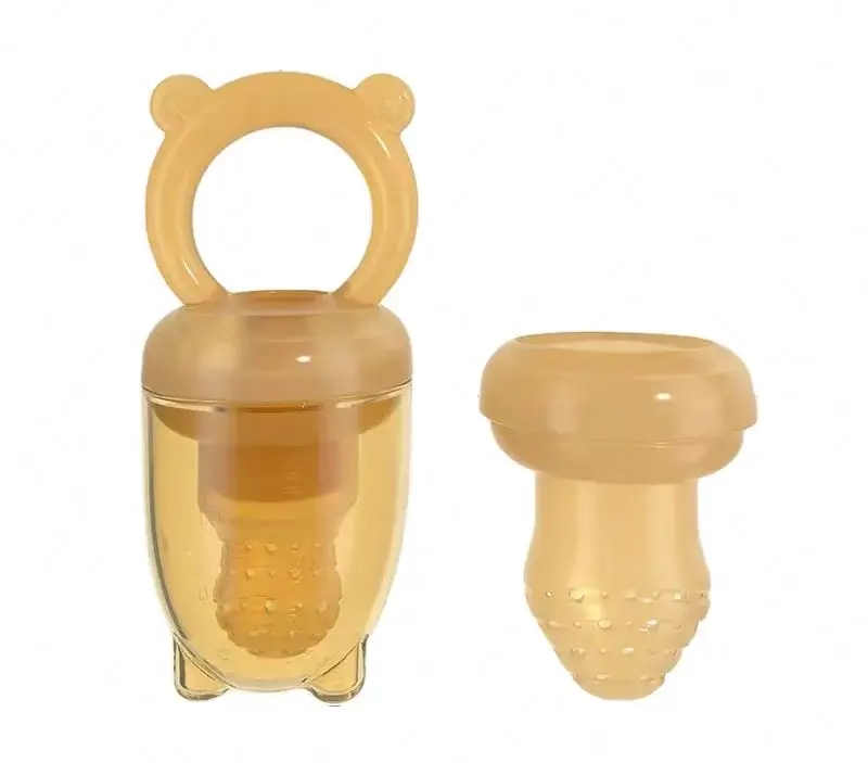 Teether Food Pacifier Silicone New Baby Ice Cream Fresh Fruit Feeder With Net