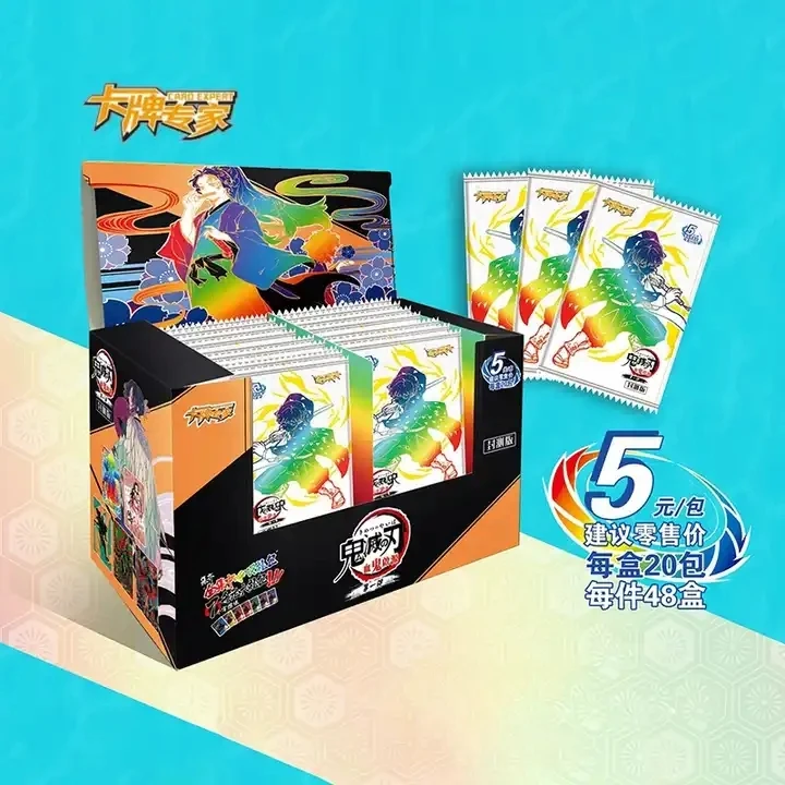 Anime Wholesale Box TCG Game Cards Collection Cards Demon Slayer Anime Playing Card For Gift
