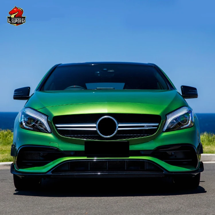 Hot selling car body kit for Mercedes BENZ A-Class W176 upgrade A45 Amg style front rear bumper side skirts exhaust