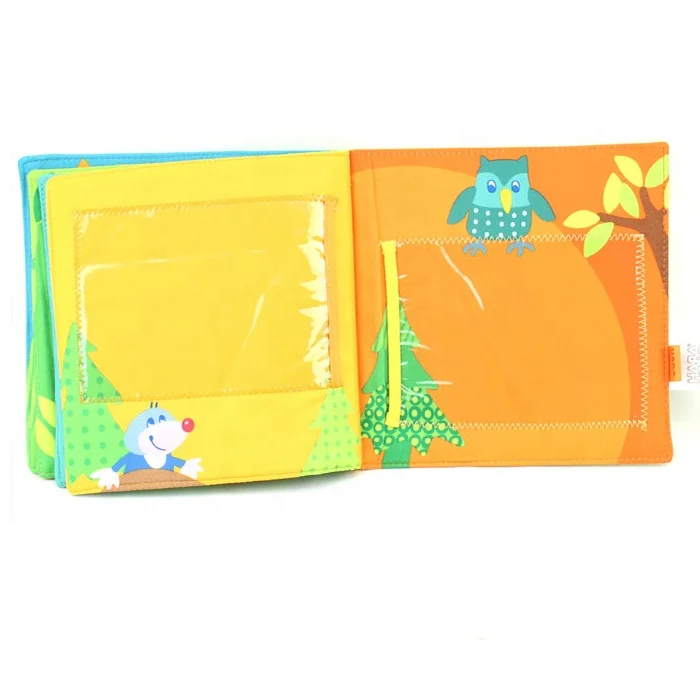 Custom Toys Type baby cloth photo book at classroom or home