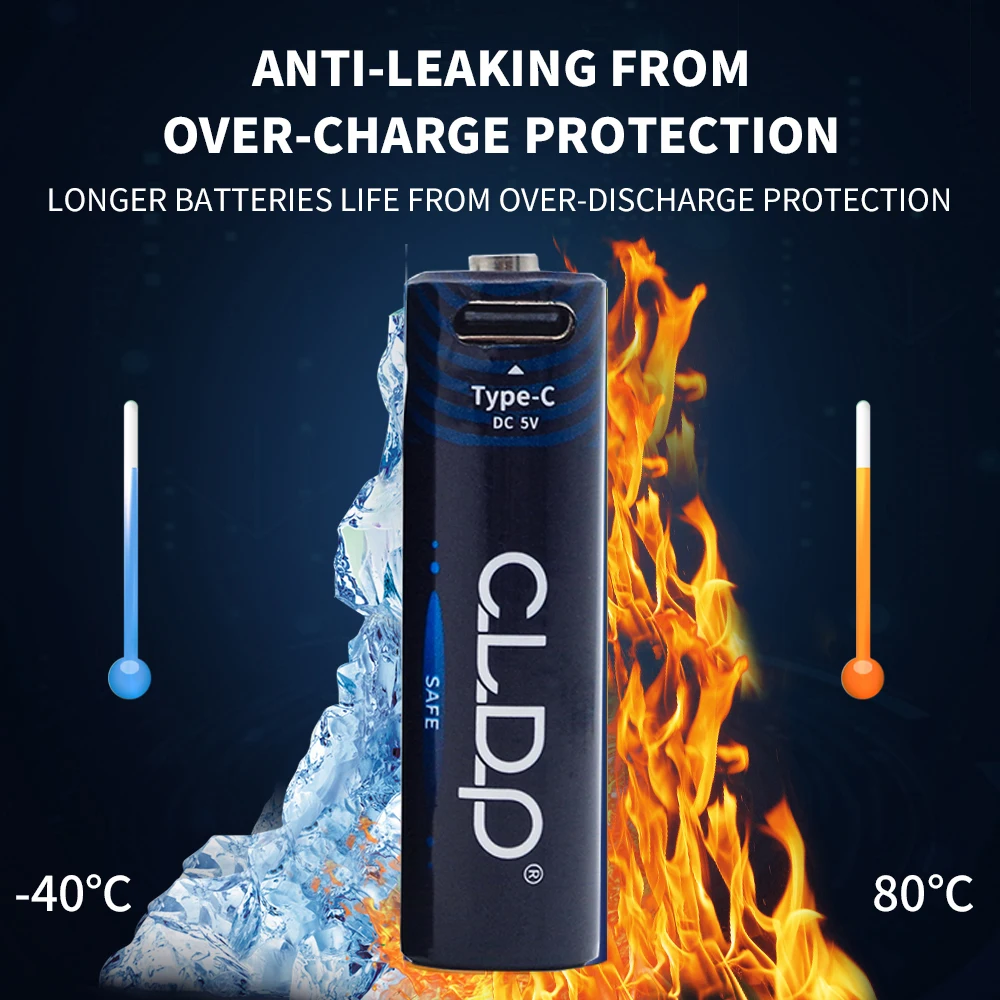  CLDP Высокое качество дешевая AA AAA 1 5 v литиевая батарея Тип c usb перезаряжаемая настольная