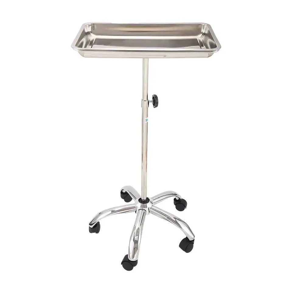 Hospital Stainless Steel Mayo Stand Medical Mayo Trolley for Nursing/ Operation Room