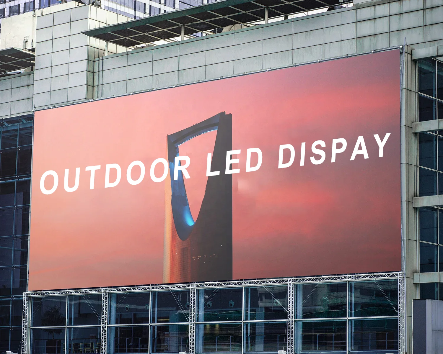 LED sign board advertising outdoor led screen digital signage display full color building display led outdoor screen