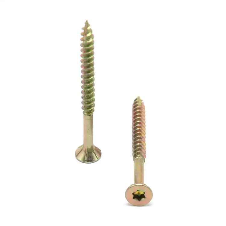 Composite deck torx wood chipboard yellow zinc deck screws coated for wood