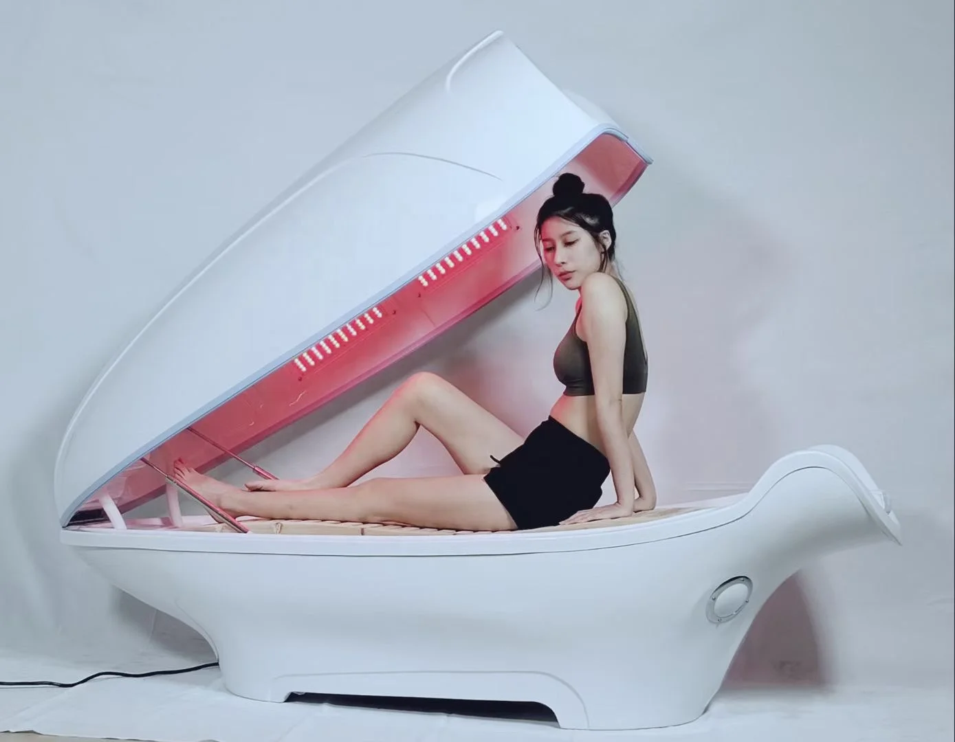 Spa Wellness Health Center Full Body LED Light Therapy Far Infrared Ozone Sauna Spa Capsule  Pod