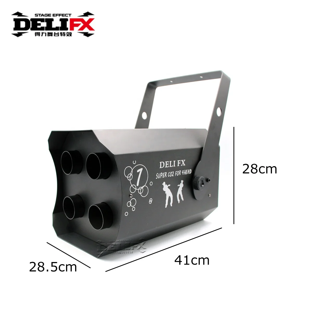 DELIFX onboard DMX control system CO2 machine stage DJ 4 nozzles hanging Cryo Jet Co2 machine for Indoor party disco ballroom