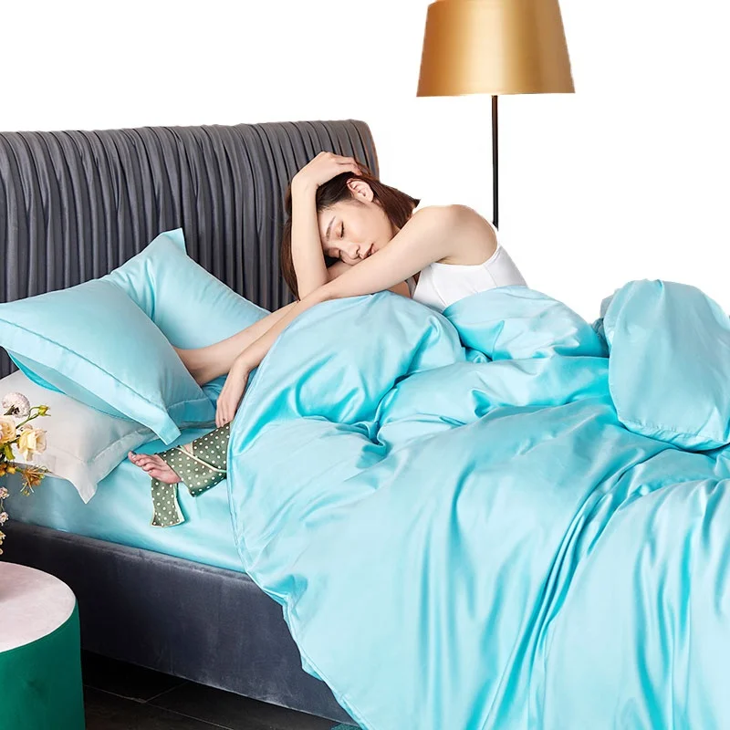 3pcs/4pcs Bedding Set High quality Solid Color Bed Sheet Quilt Cover Pillowcase Bed Linen Sets