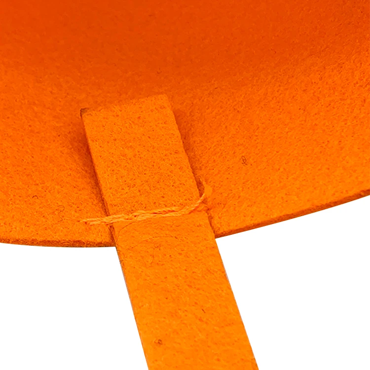 OEM Custom Cute Halloween Felt Pumpkin Gift Bucket Candy Basket