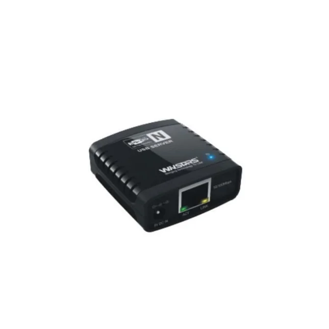 wireless Networking Print Server, USB 2.0 Print Server with power adapter