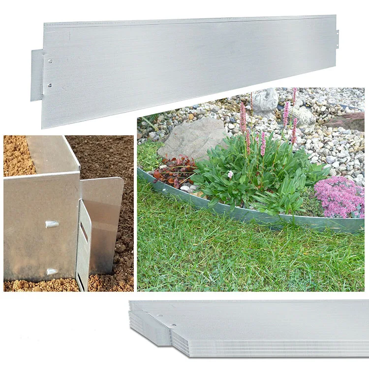 Galvanized Metal  Landscape Lawn and Garden Border Lawn Edging
