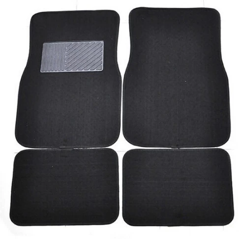 Universal Tufted Car Floor Mats with Checkered Pattern Carpet for Car with TPR Backing for all cars