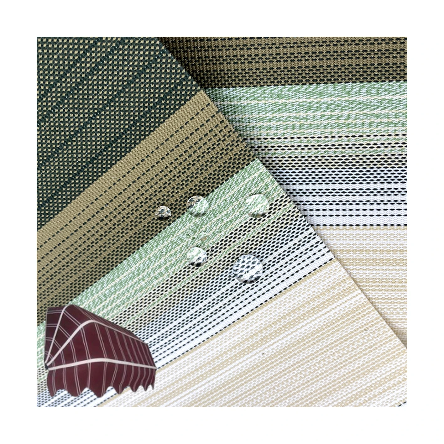 Quality Factory outdoor spun polyester fabric for waterproof awning tent umbrella