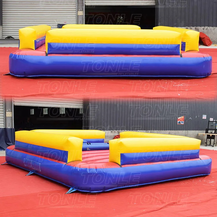 backyard pedestal gladiator jousting inflatable jousting ring arena, gladiator dueling interactive challenge game for sale