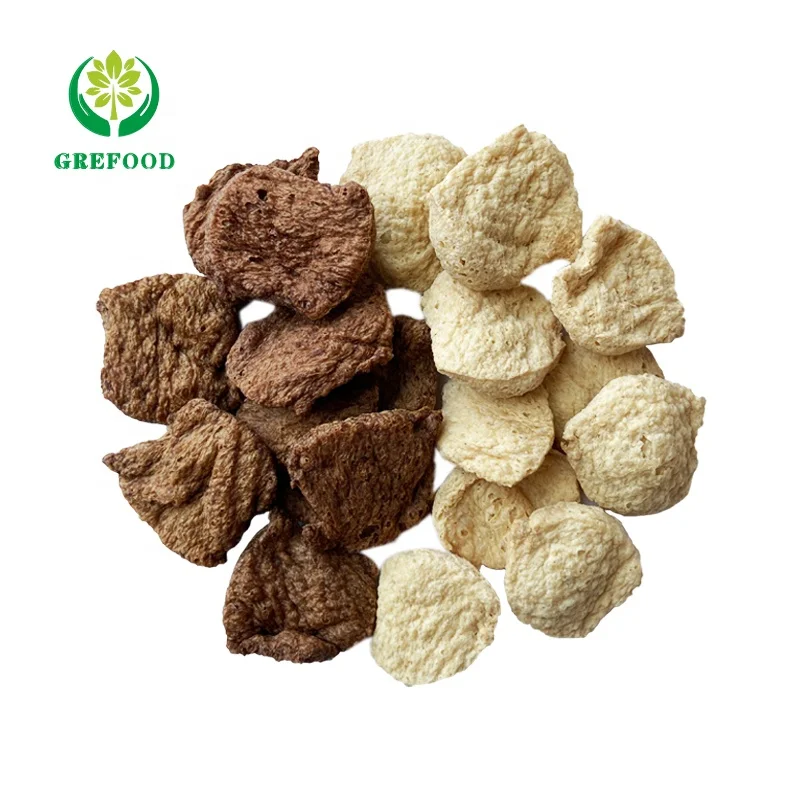 Grefood TVP high quality textured vegetable protein low fat textured soy protein Pork Substitutes HALAL food for vegetarians