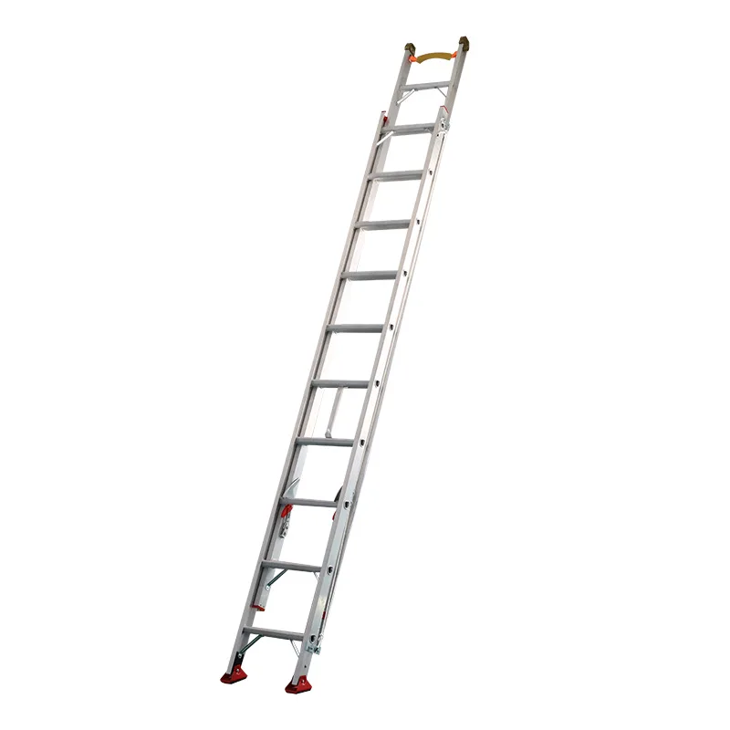 EN131 Escalera 28ft 300 lb 2 Sections Fire Escape Fiberglass Single Extension Ladder