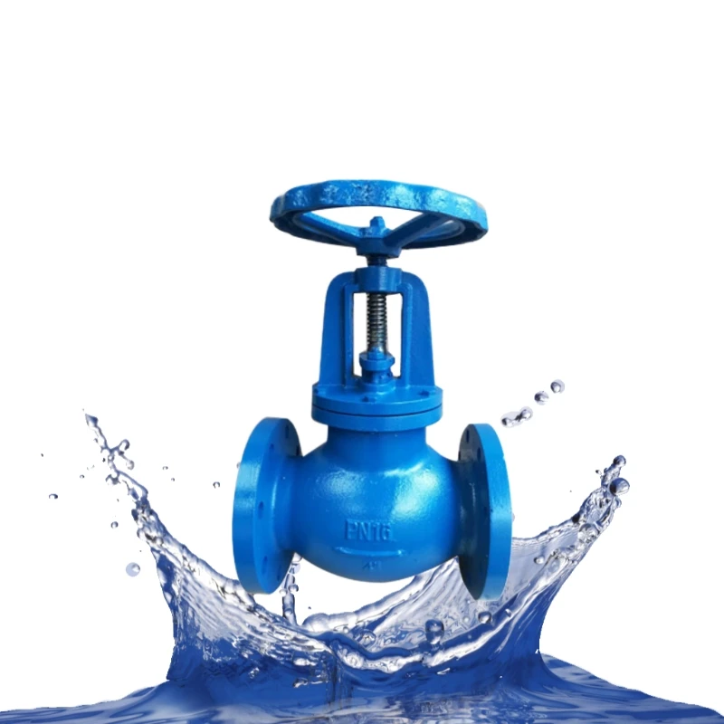 Metal valve factory high temperature forging cast iron ductile iron bellows national standard flange globe valve