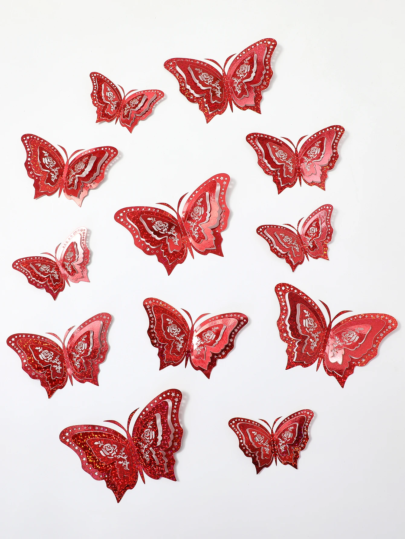 3DFoldable Butterfly Wall Sticker for Home Decoration and Party Products Cake Products