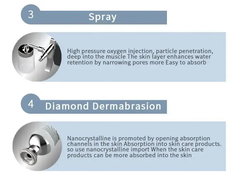 8 in 1Bubble Oxygen Jet Peel Hydro Instrument High Frequency Skin Face Lift Acne Treatment Facial Machine